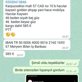 Bulem Butik Ne Param Verildi Ne De Kargom Geldi