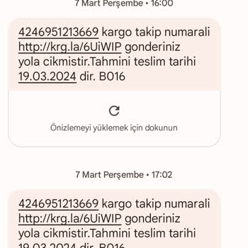 Aras Kargo Gelişim Şubesi İade Sorunu