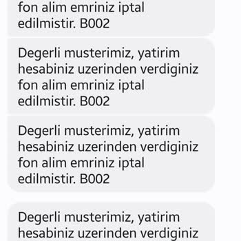 Kzl Kuveyt Türk Fon Alış Emri Sürekli İptal Ediliyor