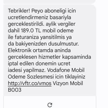 Vodafone Mobil Ödeme Mağduriyeti Ve Güvenlik Endişesi