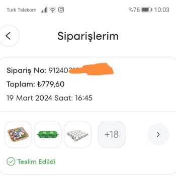 A101 Türem Markalı Bozulmuş Yumurta