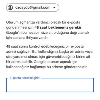 Gmail Google Hesap Kurtarma