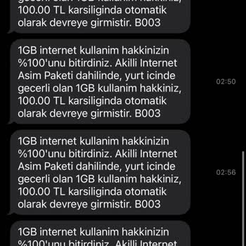 Vodafone Tarafından Haksız Paket Tanımlanması