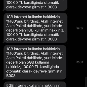 Vodafone Tarafından Haksız Paket Tanımlanması