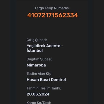 Sürat Kargo Özel Siparişim Başkasına Teslim Edildi!