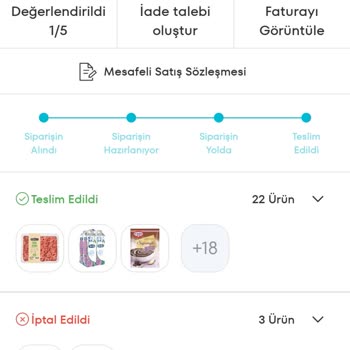 A101 Sürekli İptal Olan Siparişlerim