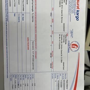 Sürat Kargo Kargonun Dağıtıma Çıkmadan İade Edilmesi