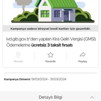 Garanti BBVA Kira Geliri Taksit Kampanyası