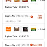 Migros Online Eziyete Dönüştü Siparişlerim Sürekli İptal Ediliyor.