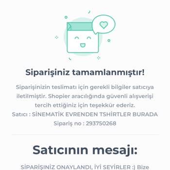 Shopier Hesapsız Olarak Verdiğim 600 TL Değerindeki Sipariş No :293750268