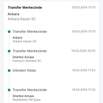 Trendyol İstanbul'dan Ankara'ya Yanlış Yönlendirilen Kargo