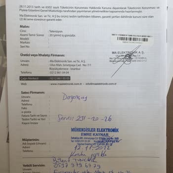 Nordmende Tv 50" Smart TV Panel Arızası