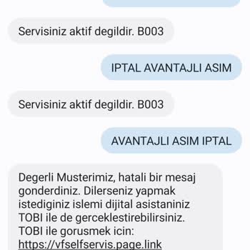 Vodafone Avantajlı Aşım Paketi