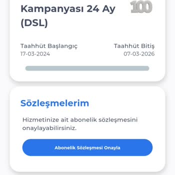 Kablo Net'in Kurulum Hizmet Vermeden Taahhüt Başlatması