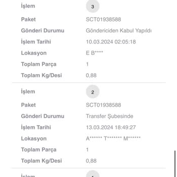 Ebebek Kargo Teslimat Çözümsüzlüğü