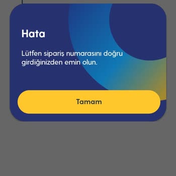 Turkcell Sipariş No Hatası
