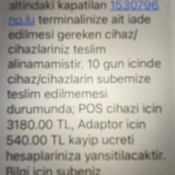 Garanti Bankası Pos Cihazı 10 Sene Önce Geri Aldığı Pos Cihazını Geri
