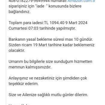 Amazon Paramı İade Etmiyor!