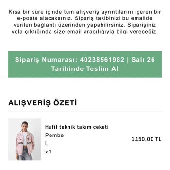 Bershka Salladığım E Posta Yüzümden Siparişimi Takip Edemiyorum