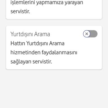Vodafone Yurt Dışı Kullanım Kapalı Olmasına Rağmen Alınan Ücret.