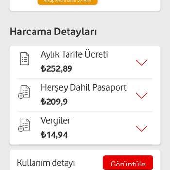 Vodafone Yurt Dışı Kullanım Kapalı Olmasına Rağmen Alınan Ücret.