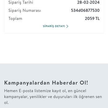 Vivense Sipariş Gönderim Sorunu