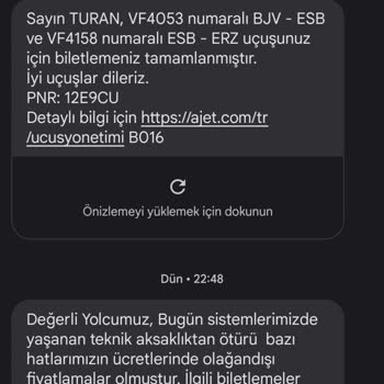 Anadolu Jet Uçak Bileti İptali