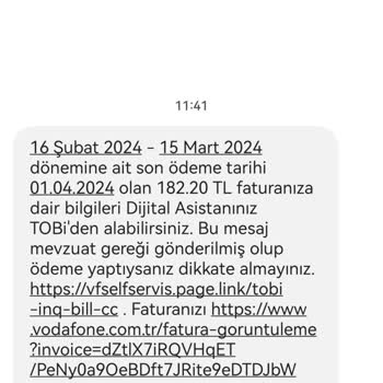 Vodafone Un Ne Olduğu Bilinmeyen Peşin Ödeme Talebi