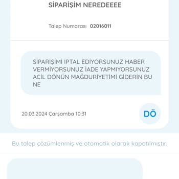 ebebek Ürün İptali Ve İade Sürecinde Yaşanan Sorunlar