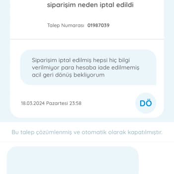 ebebek Ürün İptali Ve İade Sürecinde Yaşanan Sorunlar