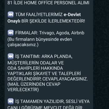 Trivago Evden Çalışma Vaadiyle Bilgi İstismarı