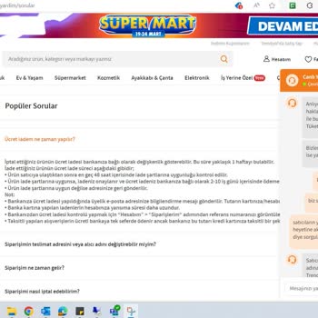 Trendyol Satıcının Çözüm Sunamadığı Problemler İçin Destek Olmuyor