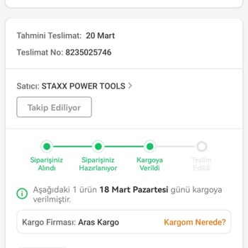 Trendyol Express Hırdavat Firması Ürünü Göndermiyor