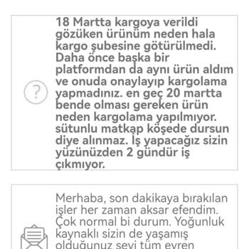 Trendyol Express Hırdavat Firması Ürünü Göndermiyor