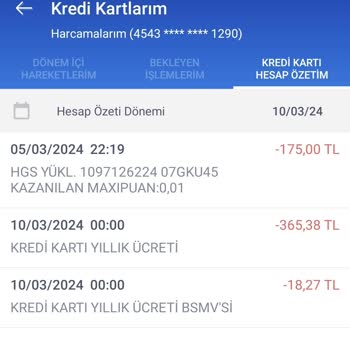 İş Bankası HGS Kesintisi (Habersiz) Ve Kart Aidatı Kullanılmayan Karta