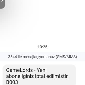 Game Lords Bilgim Dışı Yapılan Abonelik
