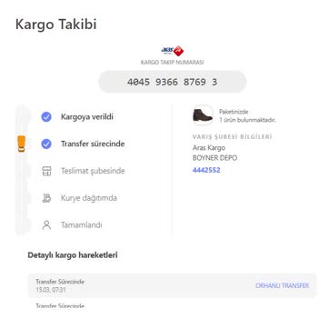 Aras Kargo Hepsiburada Boyner İadesini Teslim Etmiyor