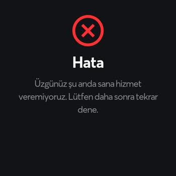 Papara Hata Üzgünüz Size Şu Anda Hizmet Veremiyoruz
