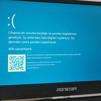 Monster Notebook Ekranda Çatlak Ve Bilgisayar Hata Veriyor