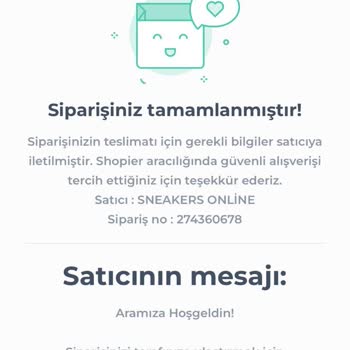 Shopier Yapılmayan Kargoya Ait İade Ödemesi Talep Ediyorum