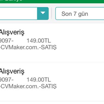 Cvmaker.com.tr İznim Olmadan Paramı Çektiler