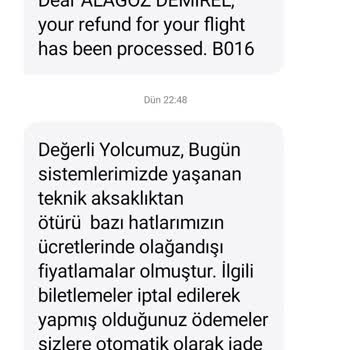 Anadolu Jet Ajet İşine Gelmediğinde Aldığım Bileti İptal Edemezsin!