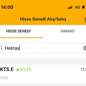 Hektaş Varantlarda Şikayet Ediyorum