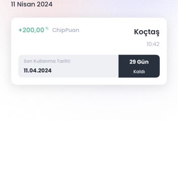 YKB - Chippin Koçtaş Worldpuan Yükleme Sorunu