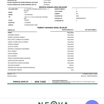 Neova Kasko Müşterisini Mağdur Ediyor
