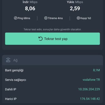 Vodafone Mobil Veri Çok Yavaş