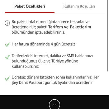 Vodafone Yurt Dışı Kullanım 4 Gün Ücretsiz Aldatmacası!