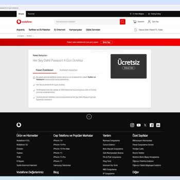 Vodafone Yurt Dışı Kullanım 4 Gün Ücretsiz Aldatmacası!