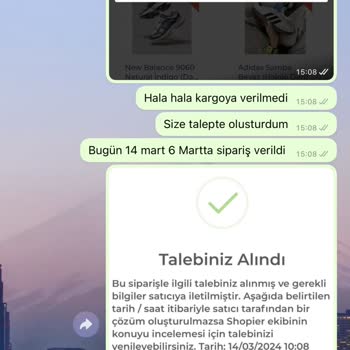 Bg Sportive 14 Gündür Ürünümü Kargolamıyor