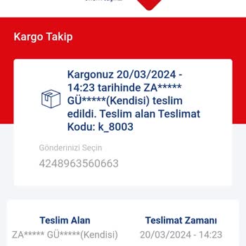 Aras Kargo - Teslimat Sıkıntısı